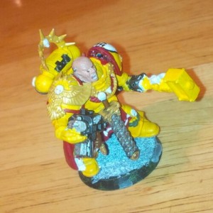Almost completed Imperial Fists Space Marine Captain