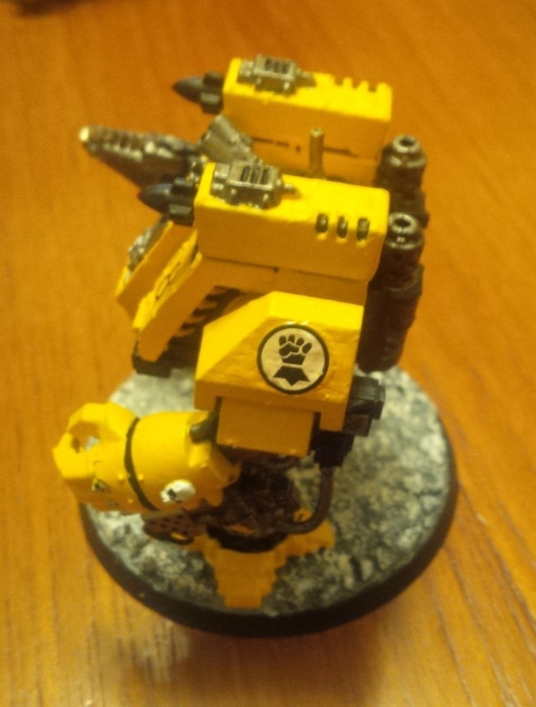 Imperial Fists Space Marine Dreadnought "Fort" (Other Side View)