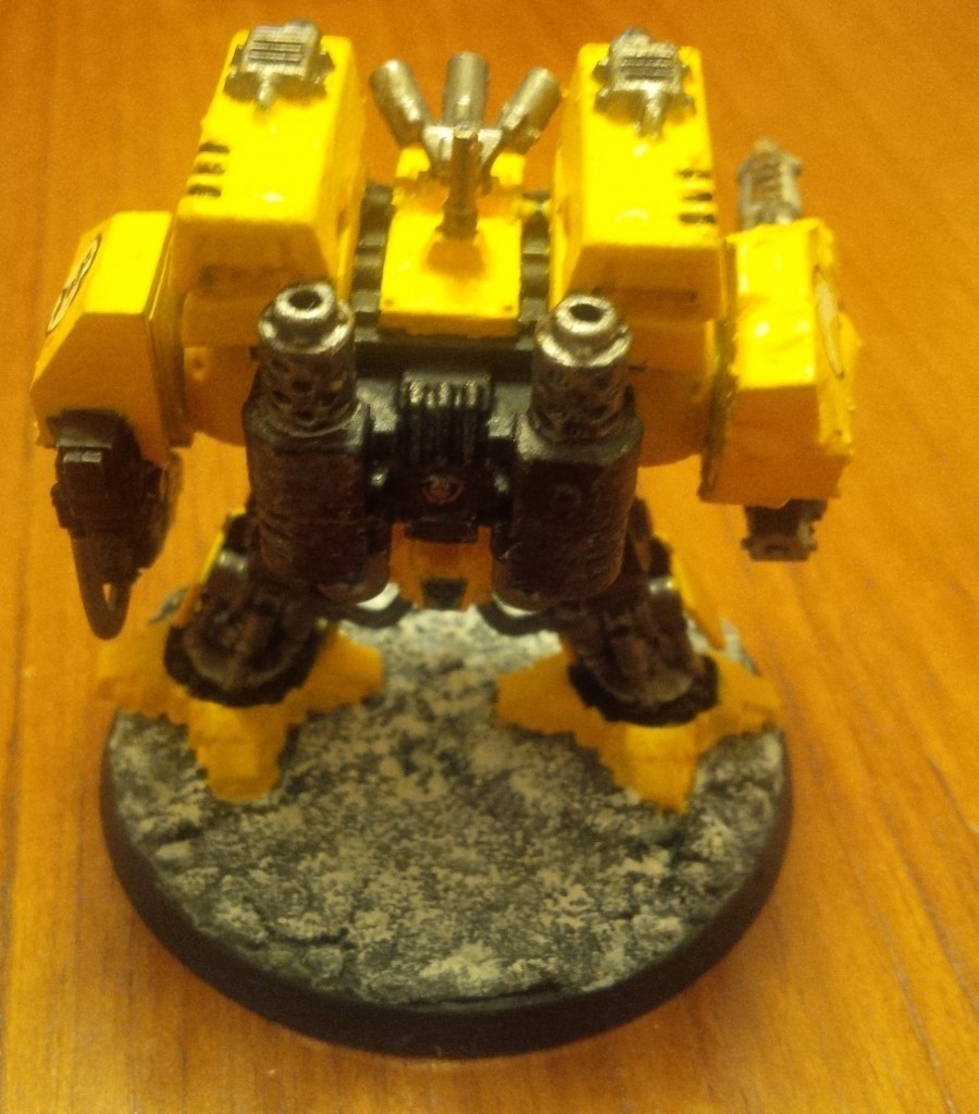 Imperial Fists Space Marine Dreadnought "Fort" (Back View)