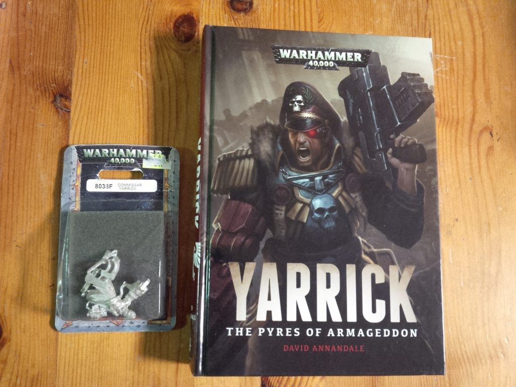 Commissar Yarrick model new in blister with book about Yarrick