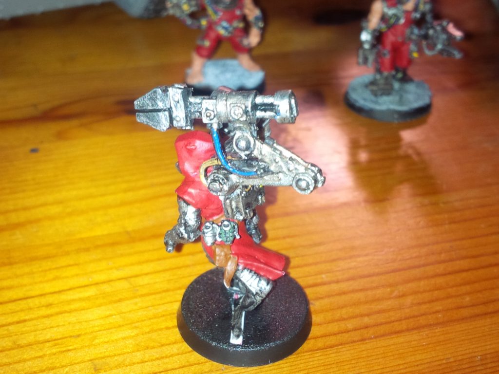 Chaos Cultists converted to Techpriest Engiseer (other side)