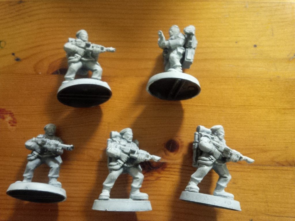 Five 90's stormtroopers